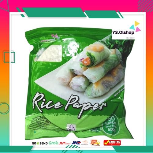 

BisaInstan- Kulit Lumpia Vietnam Halal Rice Paper Bulat 500g isi 50 lembar Banh Trang 22cm - , Food by