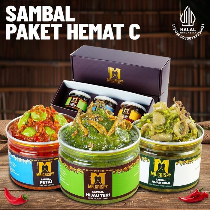 

BisaInstan- PAKET SAMBEL HEMAT C MR.CRISPY(KOTAK HMPERS)