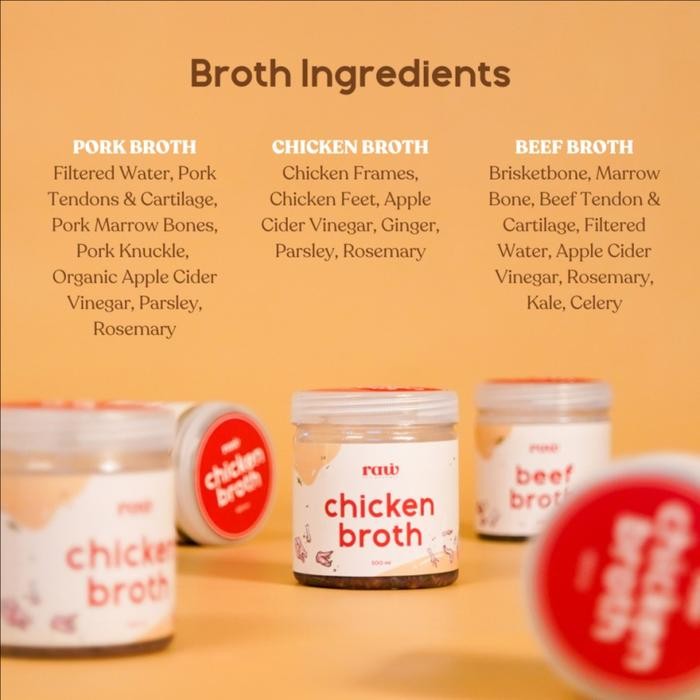 

Kirim,HariYgSama- BONE BROTH - KALDU // Raw Pet Gourmet