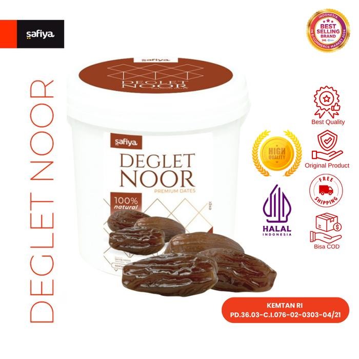 

BisaInstan- Kurma Tunisia Madu Ember Deglet Noor Dates Authentic Safiya Food