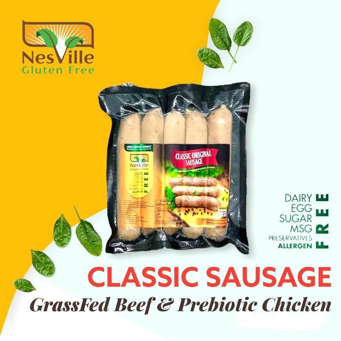 

Kirim,HariYgSama- CLASSIC ORIGINAL SAUSAGE NESVILLE GLUTEN FREE / sosis sehat diet