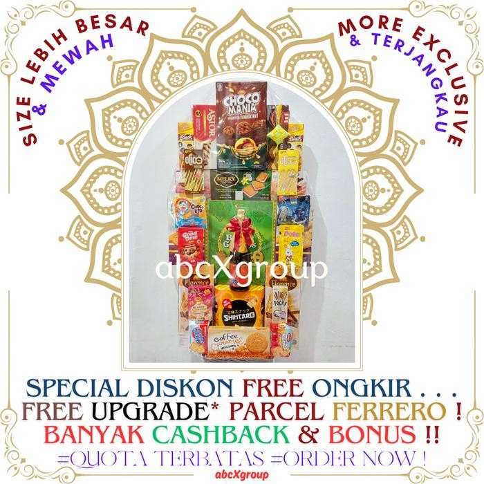 

Kirim,HariYgSama- Parcel Snack Parsel Lebaran Hampers IDUL FITRI, Natal, Tahun Baru - XL