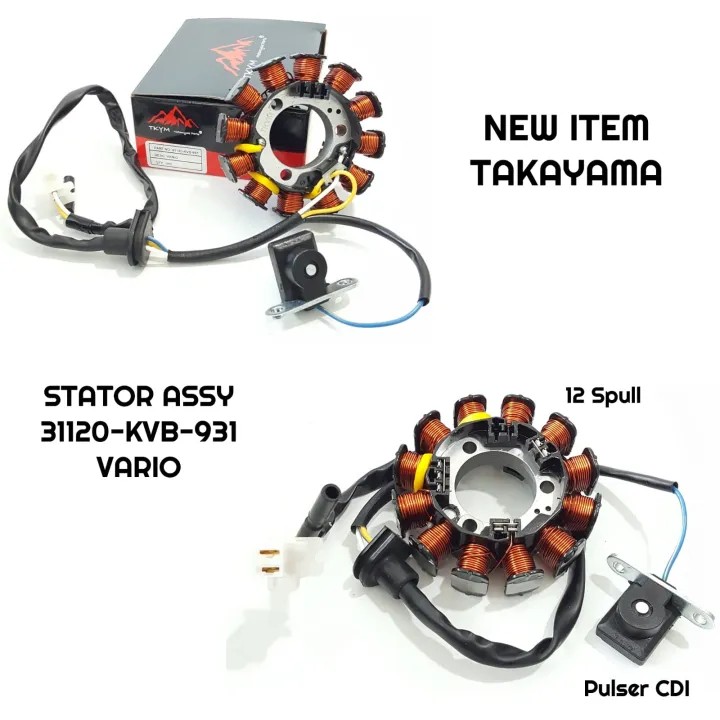 Stator Assy  VARIO 31120-KVB-931 TAKAYAMA Genuine Part