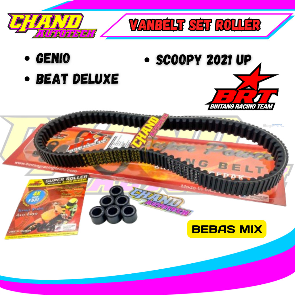 Vanbelt BRT Genio Beat Deluxe Scoopy 2021 Beat Street 2020 Vanbelt + Roller Bintang Racing Team