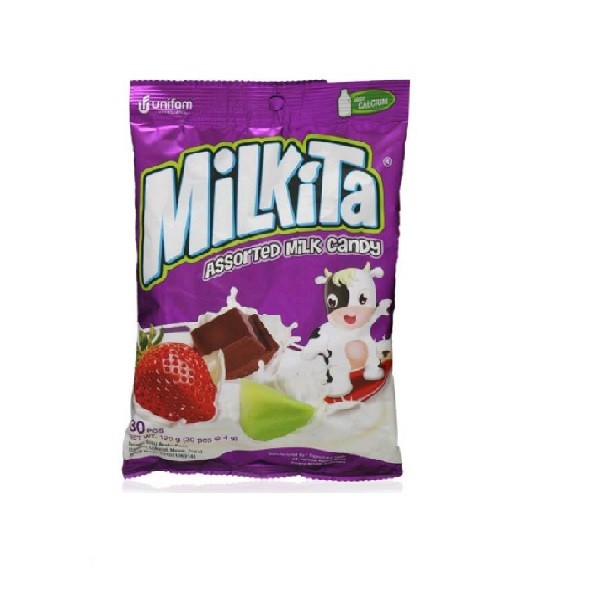 

MILKITA ASST MILK CANDY BAG 120 G