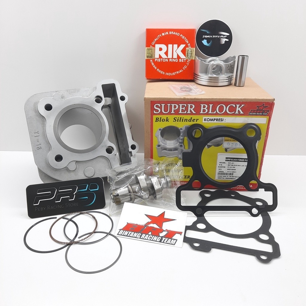 Paket Bore Up Blok BRT Mio J Mio GT Soul GT 115 Fino Fi 115 Xride 115 PRS Peby Racing WE