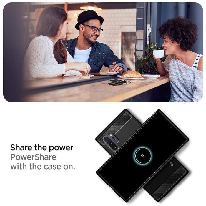 Case For Galaxy Note 10 / Lite / 10 Plus Spigen Rugged Armor Carbon Casing #Gratisongkir #Sale