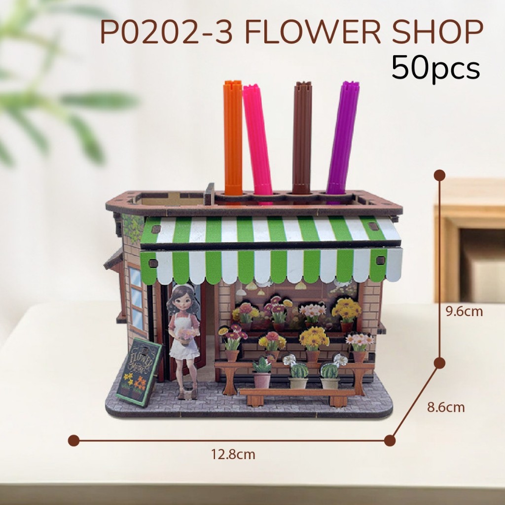 

Block City-Puzzle 3D DIY pen Holder Tempat Pencil