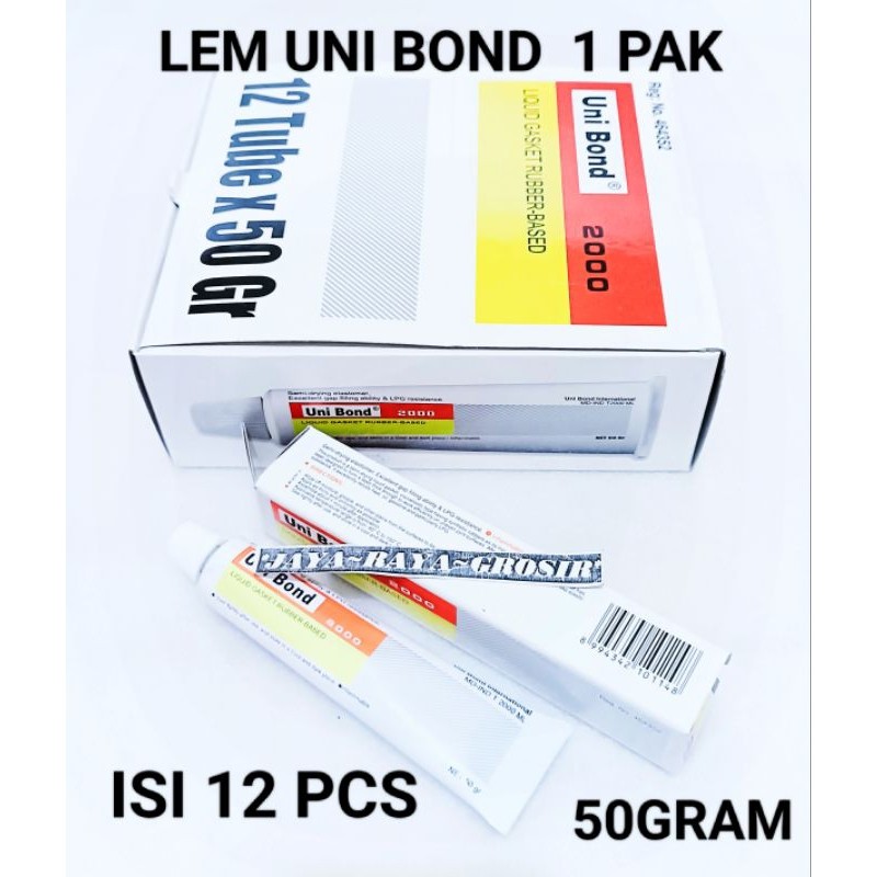 

1 BOX / PAK ISI 12 PCS LEM PEAK UNI BOND 50 GRAM GR HH QUALITY