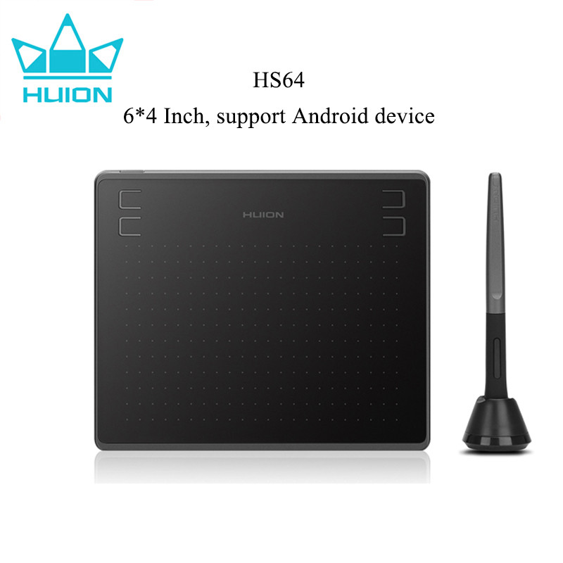 

Huion Hs64 6X4 Inch Graphics Tablet Ultrathin Drawing Tablet Pw100 Battery-Free Pen Tablet