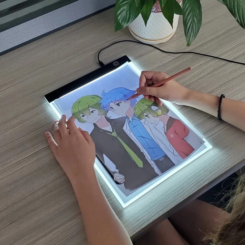 

3 Level Dimmable Led Drawing Copy Pad Board Children'S Toy Painting Educational Kids Grow Playmates