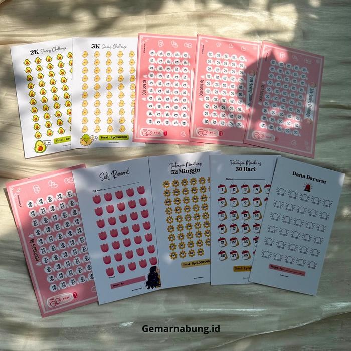 

PAKET BINDER NABUNG 10 ZIPLOCK, BINDER KEUANGAN SAVING CHALLENGE