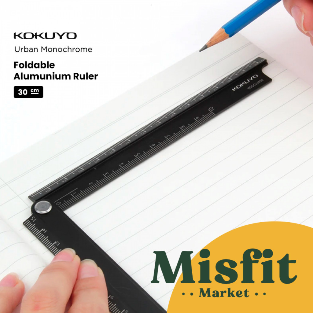 

KOKUYO Urban Monochrome Foldable Aluminum Ruler 30 cm
