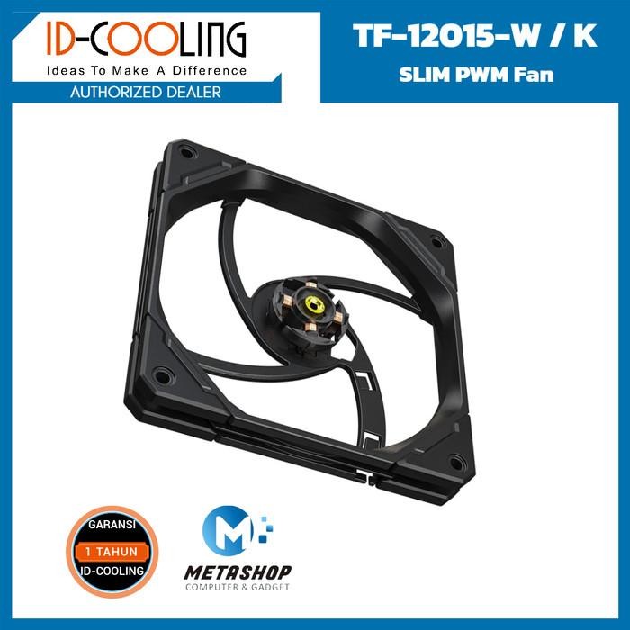 Bazzar Komp Id-Cooling Tf-12015-W White Tf-12015-K Black 120Mm X 15Mm Slim Pwm Fan Kipas Case