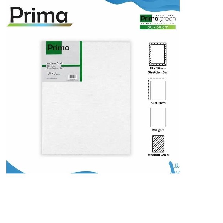 

ready stok kanvas prima 50x60cm original