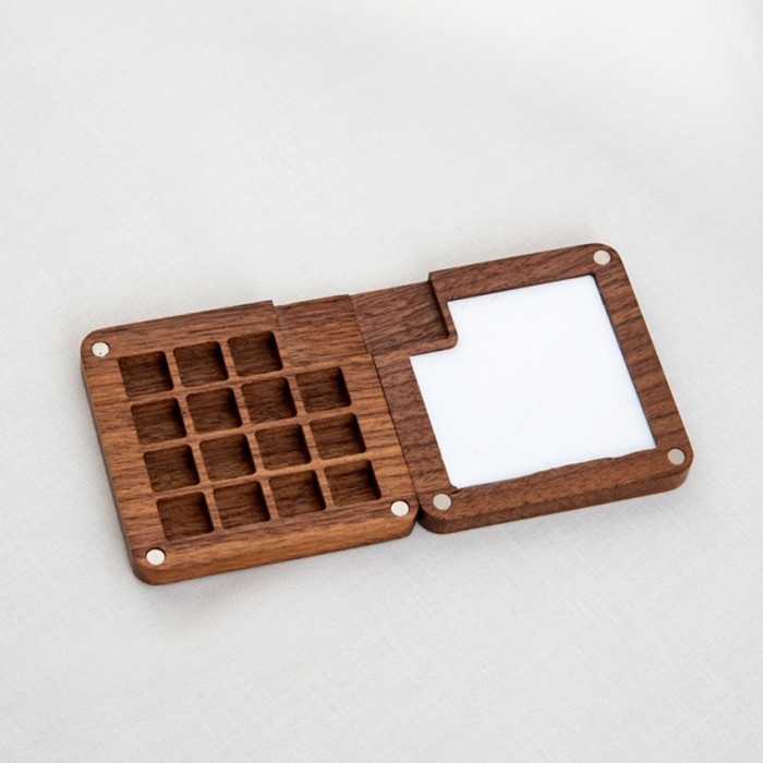 

ready stok wooden palette 15 / magnetic wooden palette for watercolor/ mini original
