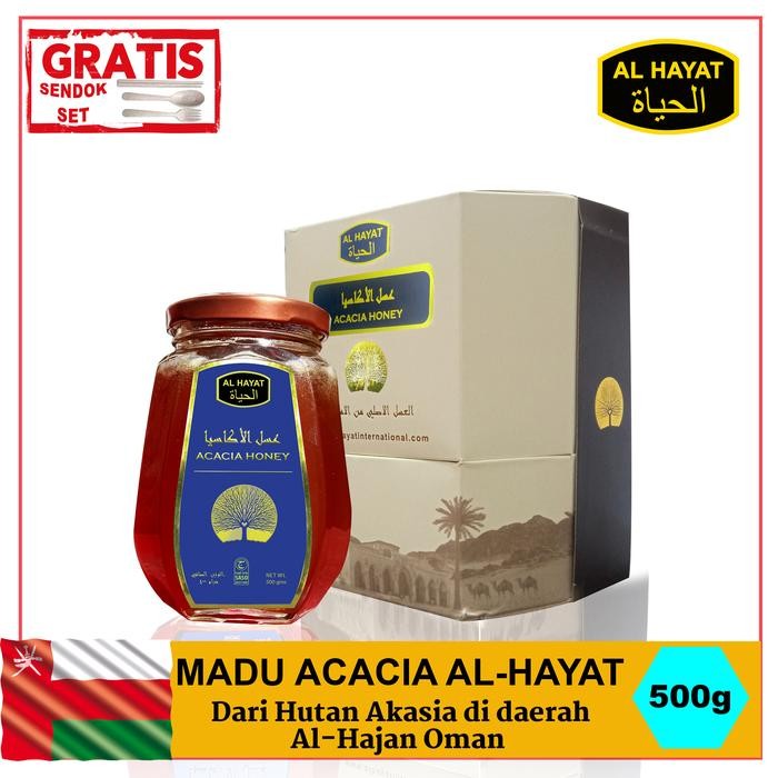 

Terlaris- Al Hayat Madu Akasia / Acacia Honey Import Dubai 500Gr -Gratisongkir