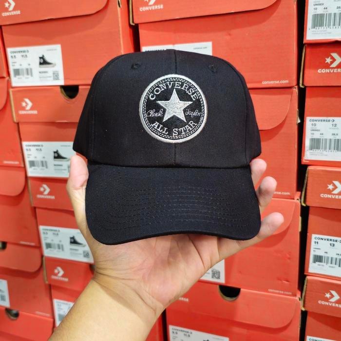 Topi / Caps Converse Canvas Chuck Taylor Reguler Caps Patch Bordir Unisex All Size #Gratisongkir
