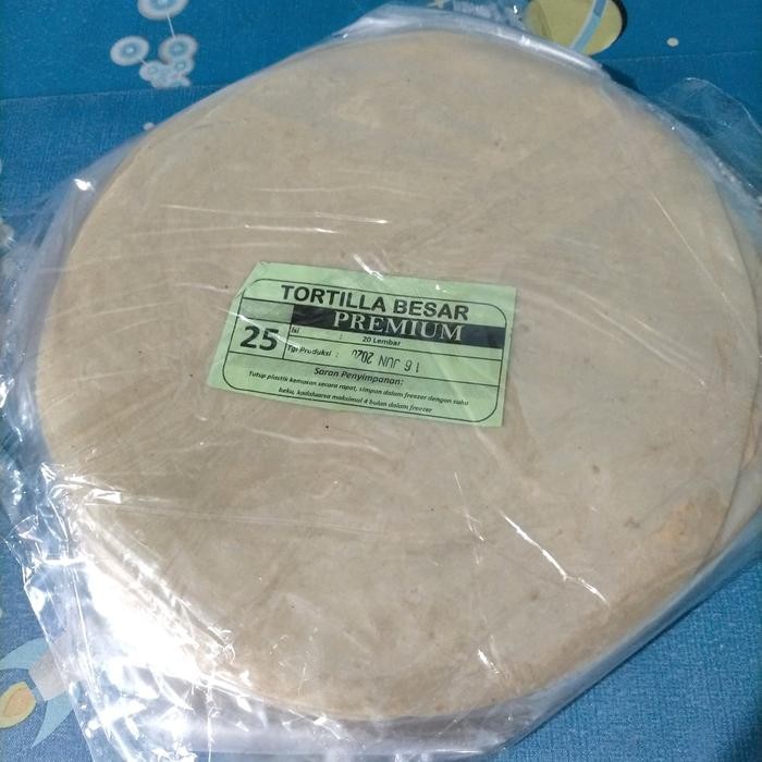 

Ready Tortilla Premium 25Cm / Tortilla Manis 25Cm (Isi 20 Pcs)