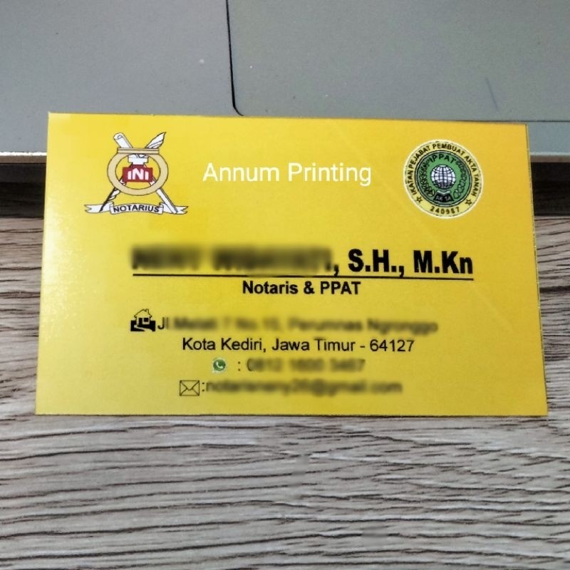 

Kartu Nama Notaris