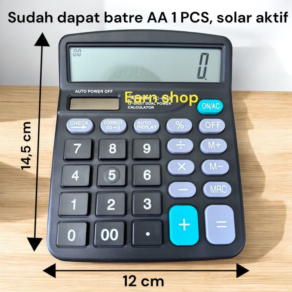 

Kalkulator Dagang CT 837 S CT-837S kalkulator 12 digit Kalkulator KINCIZEN