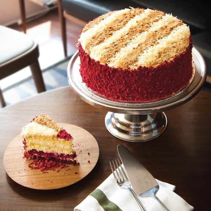 NewZbgt- Union Red Velvet Cheesecake 24cm (Kue Ulang Tahun/Birthday Cake)