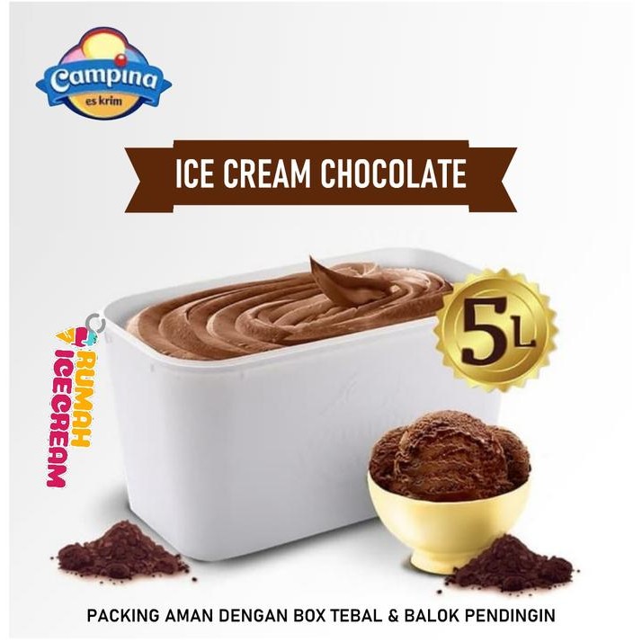 

NewZbgt- Ice Cream Coklat 5 Liter Campina