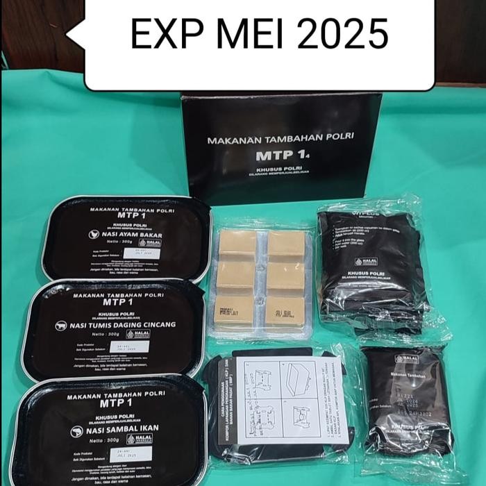 

NewZbgt- Ransum T2sp MTP Makanan Tambahan Polri Makanan survival siap saji