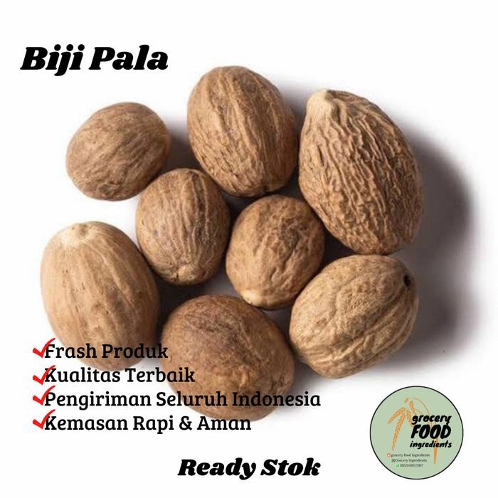 

NewZbgt- Biji Pala Bulat / Nutmeg Whole - 250 gram