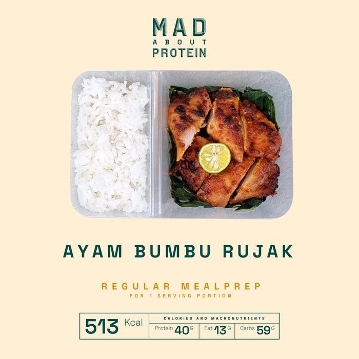 

NewZbgt- [REG] Ayam Bumbu Rujak - MAD ABOUT PROTEIN Frozen Mealprep