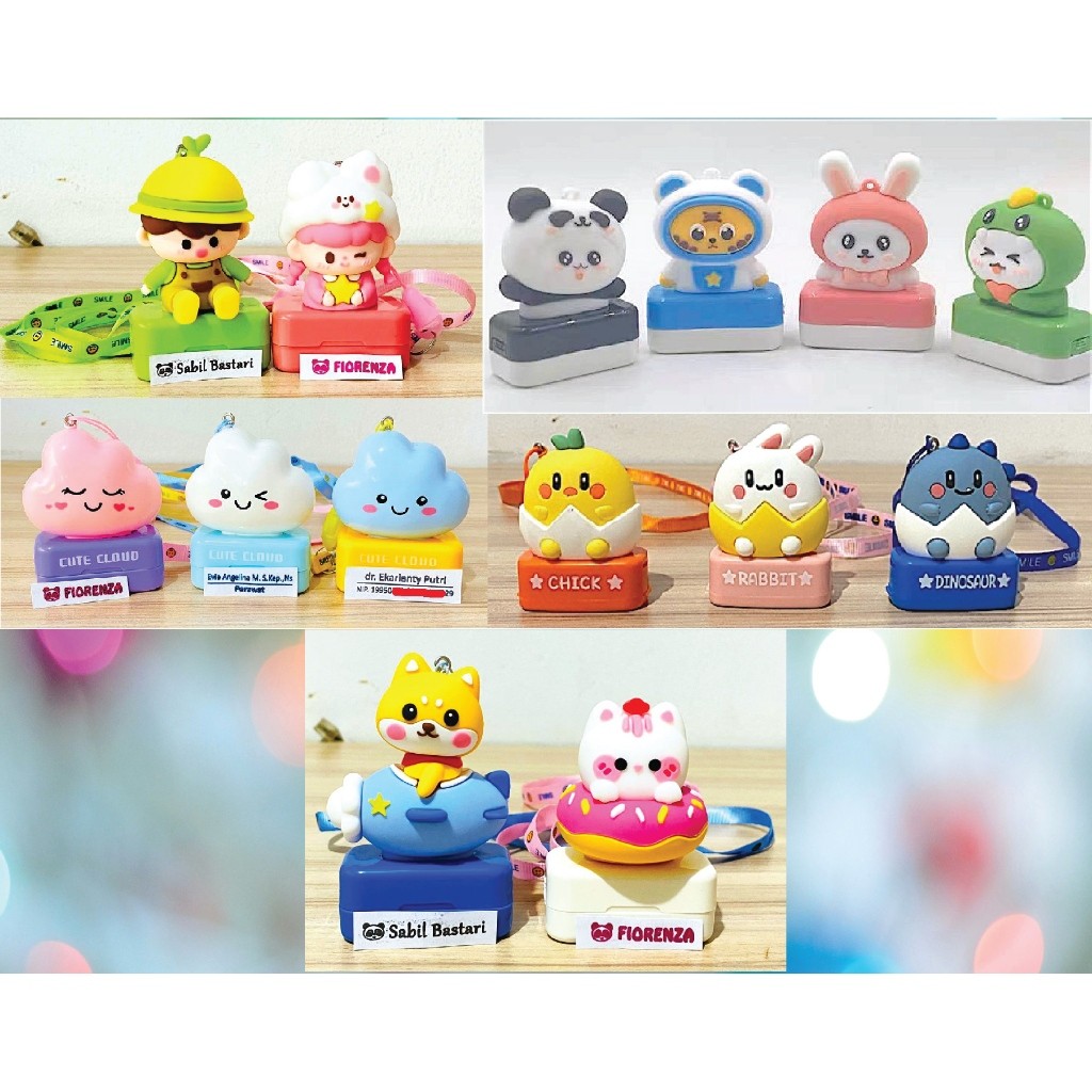 

Stamp Custom stamp gantungan tali / stempel nama Karakter