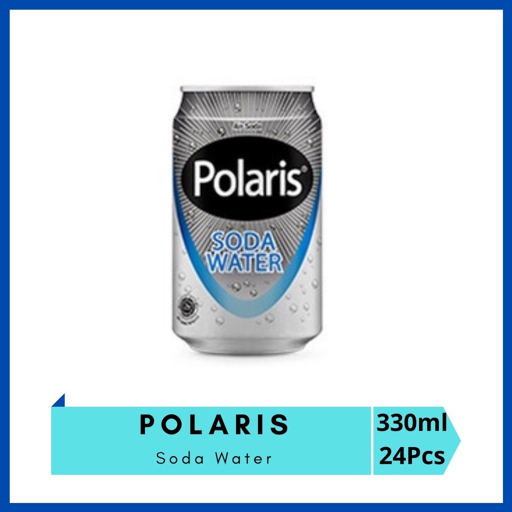

POLARIS Soda Water Can 330ml Air Soda 1 Karton isi 24 Pcs