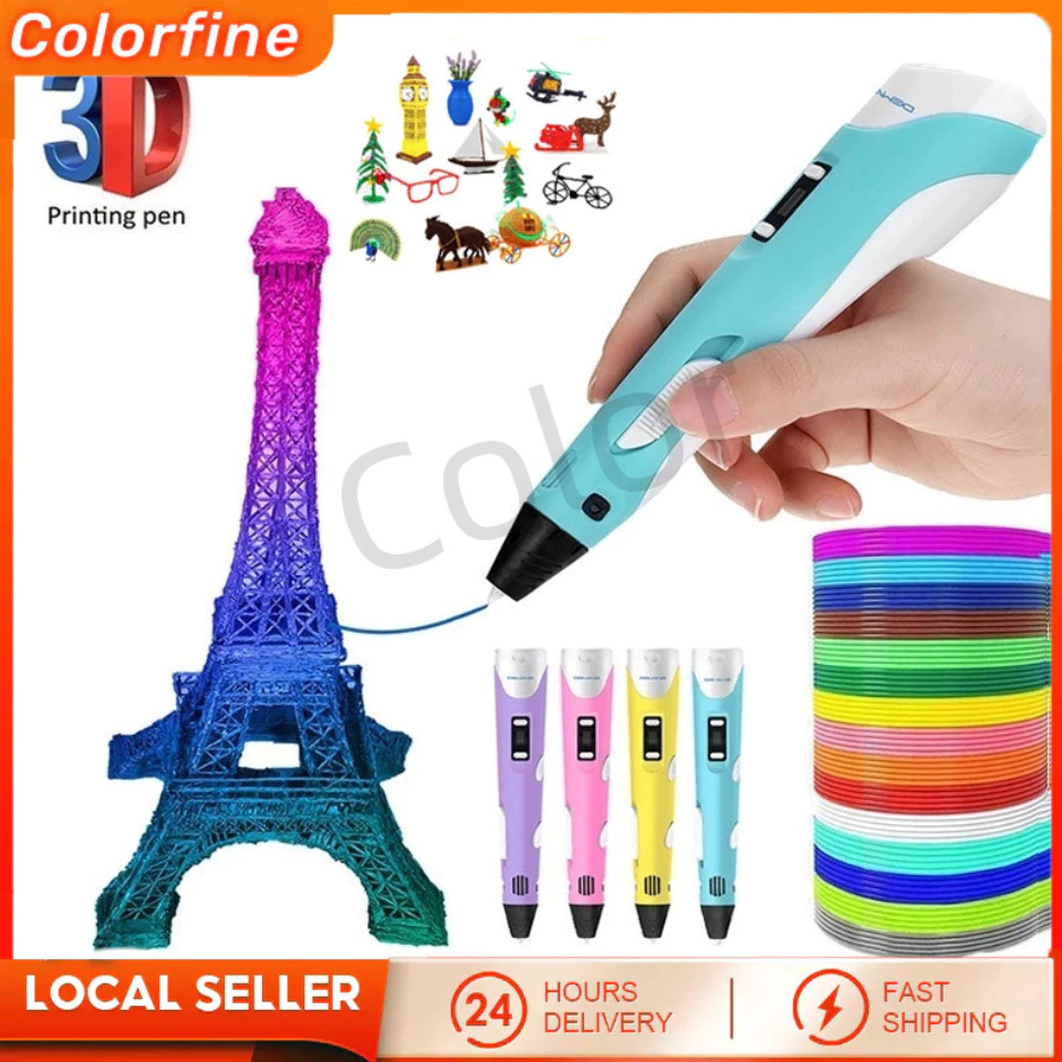 

3D Printing Pen Cetak Pen 3D Printer Arts Pen Pena Seni Doodle Pena Smart 3D Keceriaan anak-anak