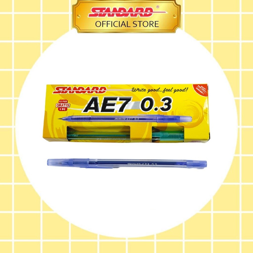 

Standard Pen - AE7 0.3 Isi 12 pcs ( Pulpen, Pena, Ballpoint, Pen )