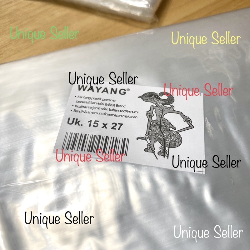 Murah  Plastik Pp Wayang Tebal 03 Uk 8X13 10X17 10X20 11X22 12X24 12X25 13X20 15X27 18X30 18X35