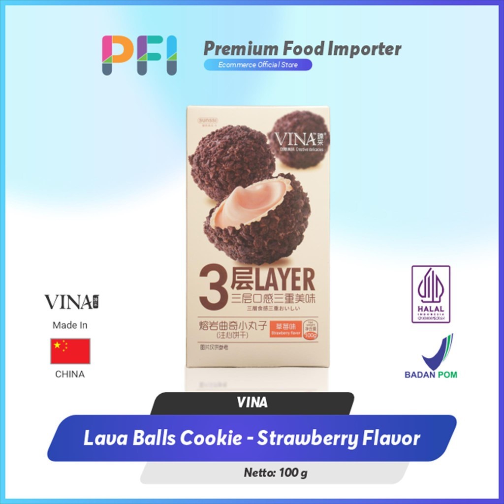 

Franzzi Vina Lava Cookie Balls - Strawberry 100g
