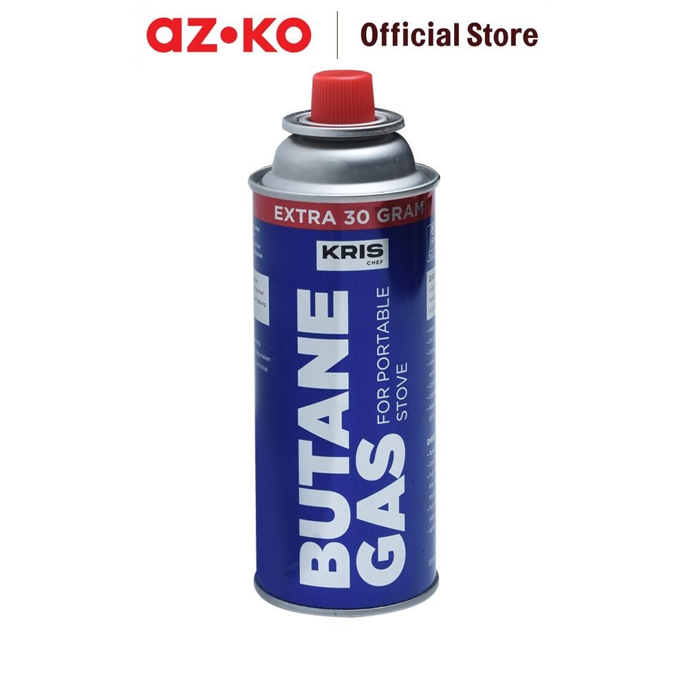 [Home_Sweet] Azko Krischef 250 Gr Gas Butana Untuk Kompor Portable Gas Can Refil Gas Kaleng