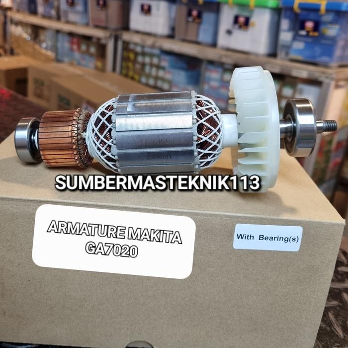 ARMATUR ANGKER MAKITA GA7020 ARMATURE GERINDA MAKITA 7" GA 7020