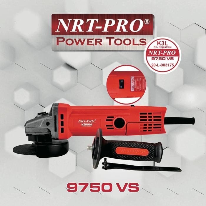 NRT PRO MESIN GERINDA TANGAN NRT-PRO TIPE 9750 VS(VARIABLE SPEED)