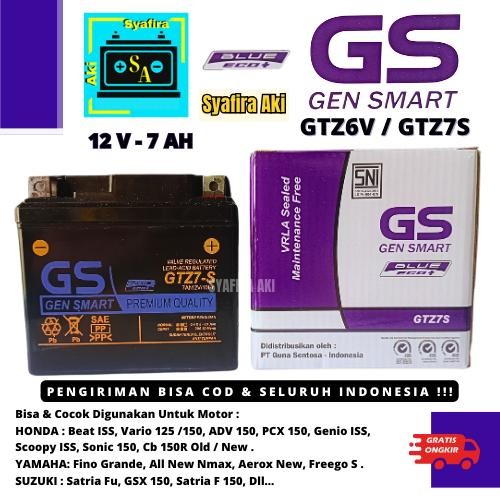 PREMIUM Aki Motor CB 150R Old/New, CBR 150, GTR 150,KLX, Sonic GTZ7S GS J