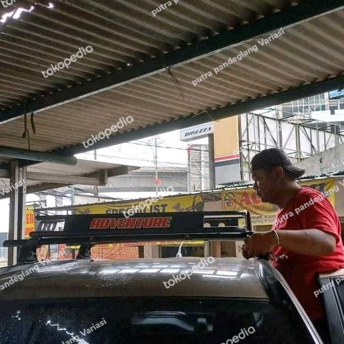 Ready Roof Rack bagasi atas mobil Honda CRV gen 2 merek adventure + cross