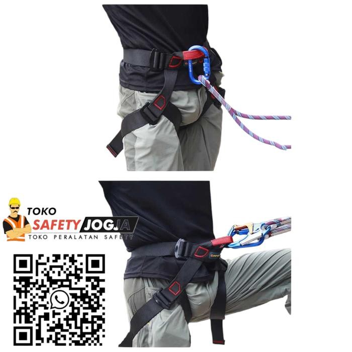 PREMIUM Safety Belt Body Half Body Safety Harness A9501 Black