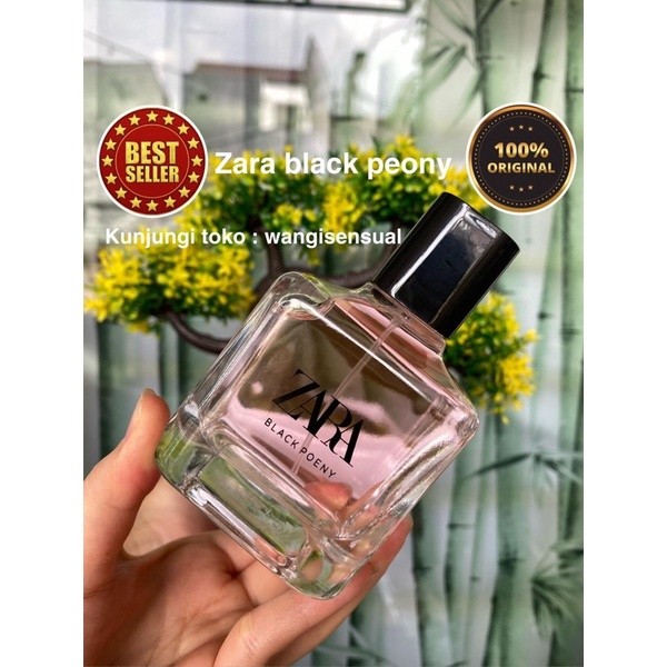 parfum wanita zara zara black peony EDT 100ml (NON BOX)