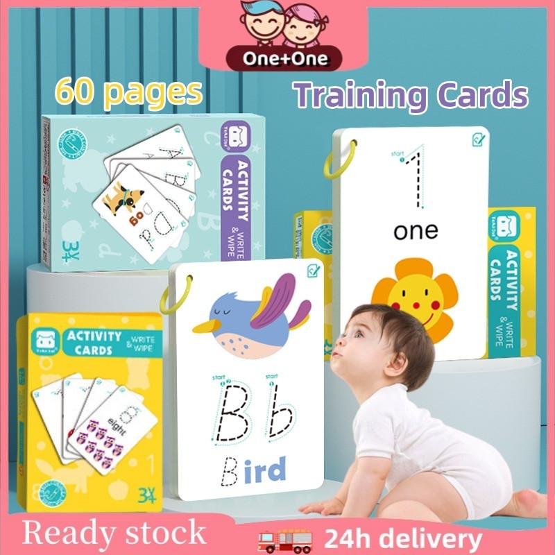 

UM1 60 Page Magical Tracing Workbook ReusableDot To Dot Wipe And Clean Book Dapat Dihapus Mainan