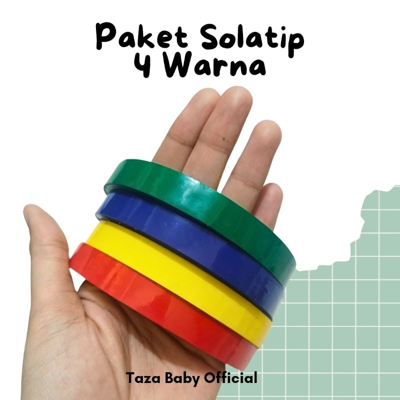 

UM1 Isolasi warna warni 1paket / tape warna warni 12mm / Mainan Tape Montessori / Mainan Montessori