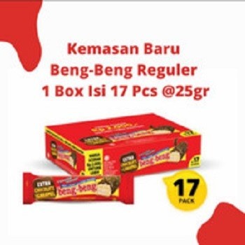 

Sajiandapur Beng-Beng Wafer Caramel Coklat Reguler (17Pcs)