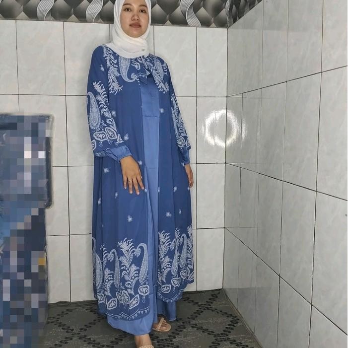 Modest- GAMIS RAMADHANI ARMANI SILK KOMBINASI CERUTY Muslim