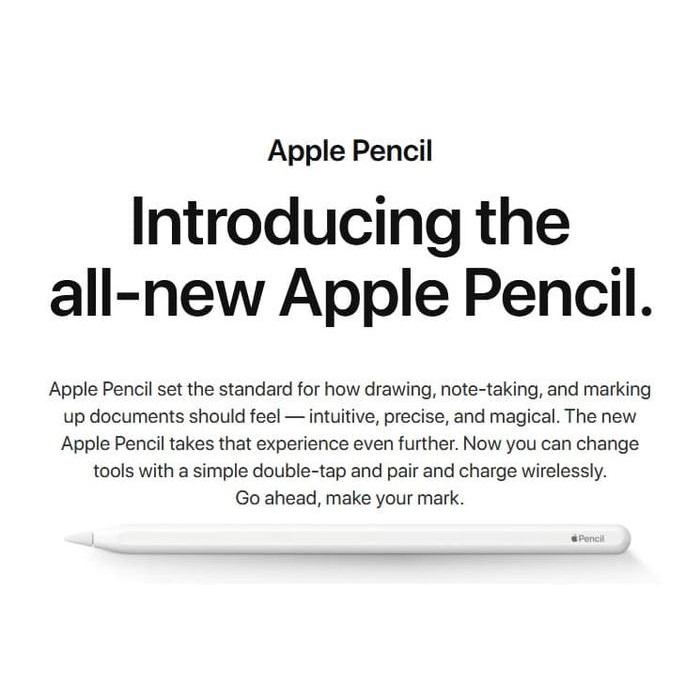 Apple Pencil 2Nd Generation For Ipad Pro 2018 Original Bnib - Asli