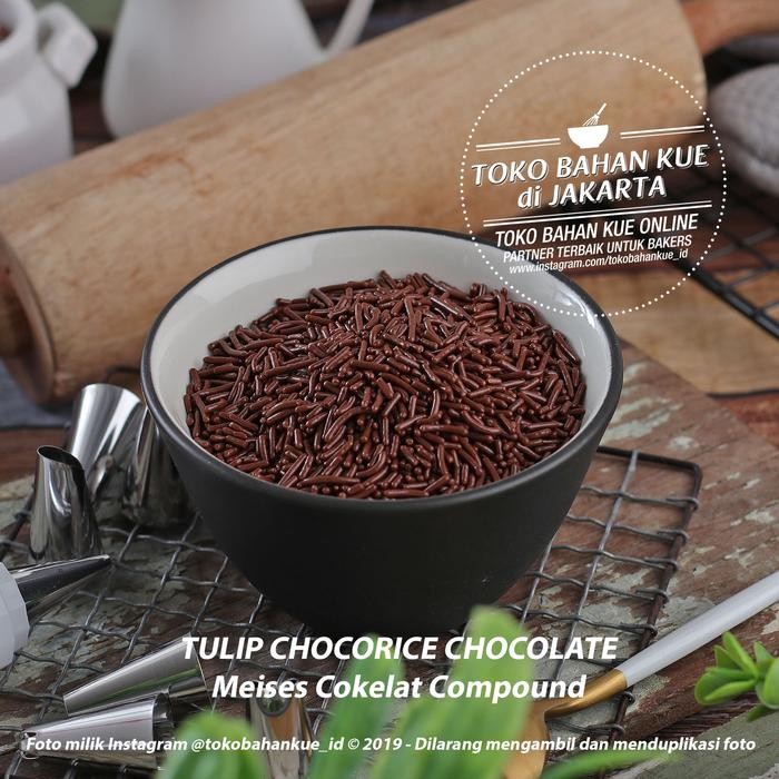 

Tulip Meises Chocorice Dark Dus 10kg Cokelat Meses Ceres Mesis Coklat