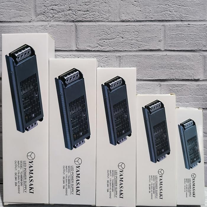 Yamasaki Trafo Power Supply Slim 24V 3A 5A 10A 15A 20 Ampere 24 Volt